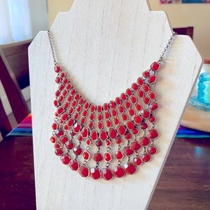 Lucky Brand Carnelian Necklace Red/Orange